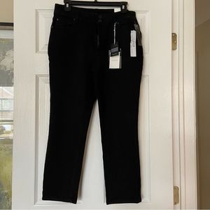 Tahari slim black pant